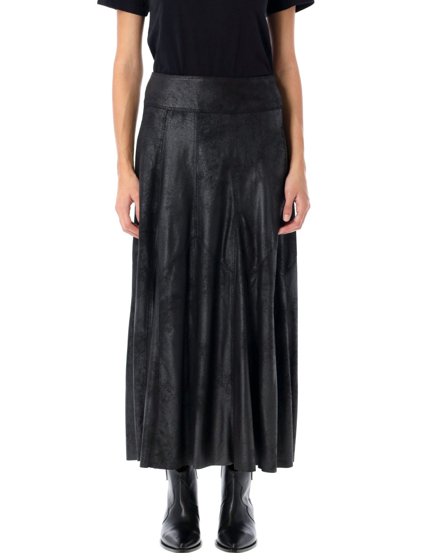 Shop Isabel Marant Black Genevi Maxi Skirt