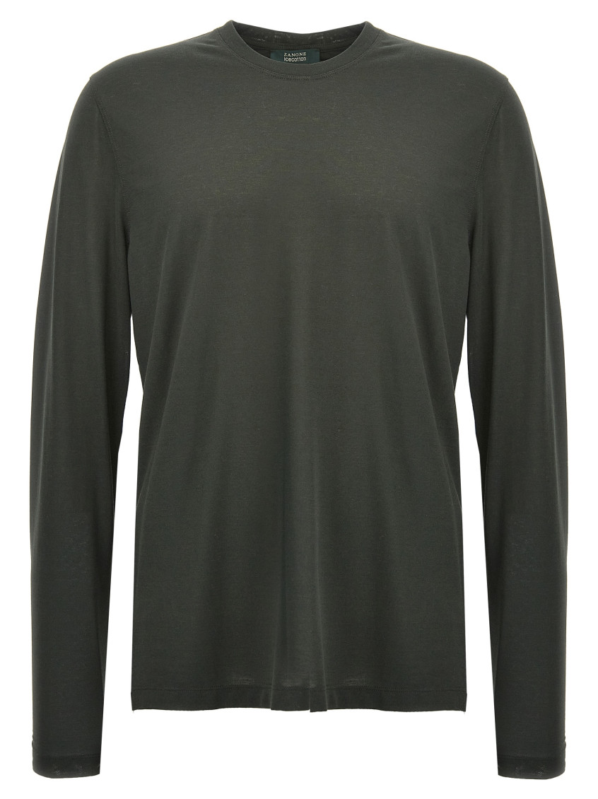 Zanone Ice Cotton T-shirt In Green