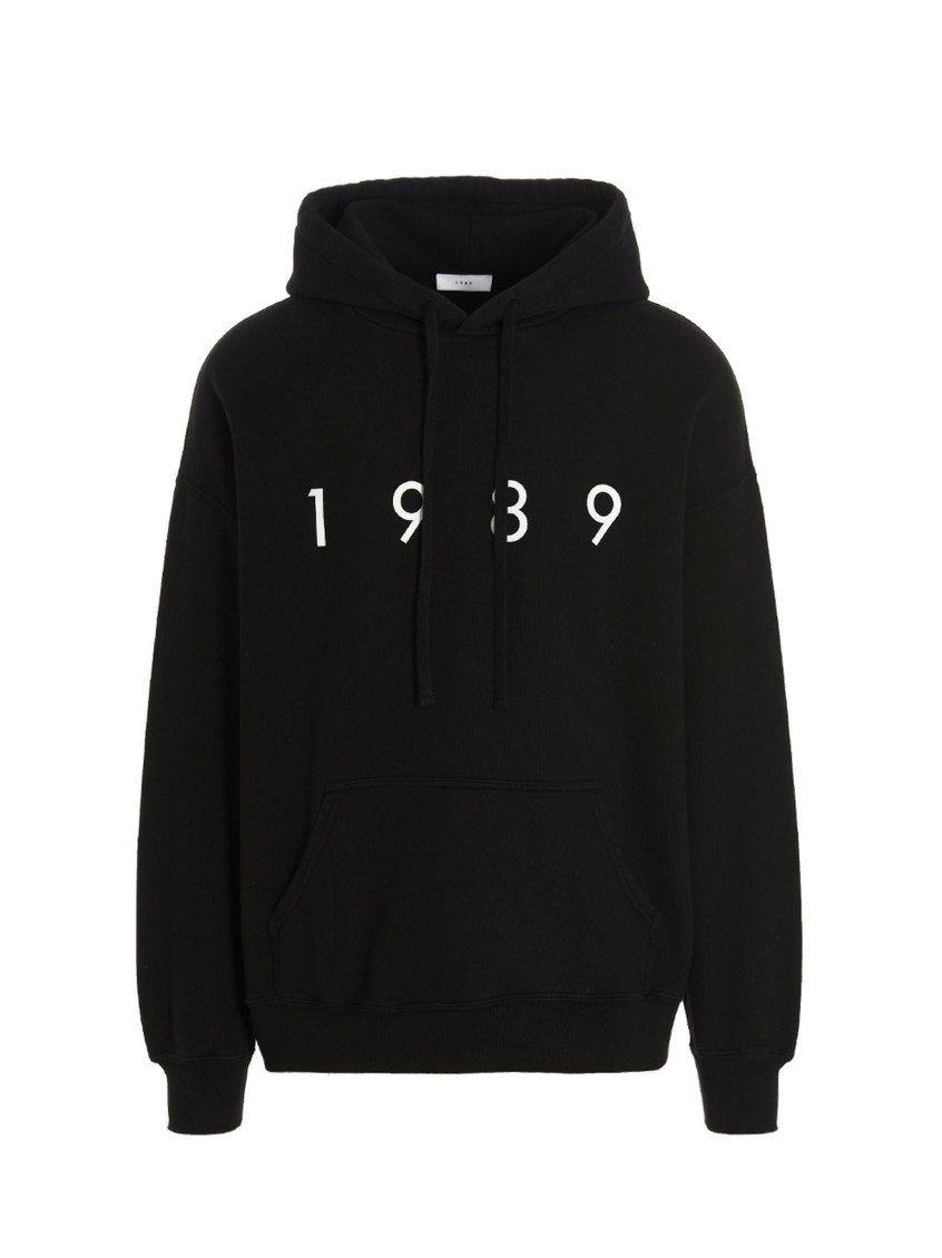 1989 Logo Hoodie Sweatshirt Black In Black