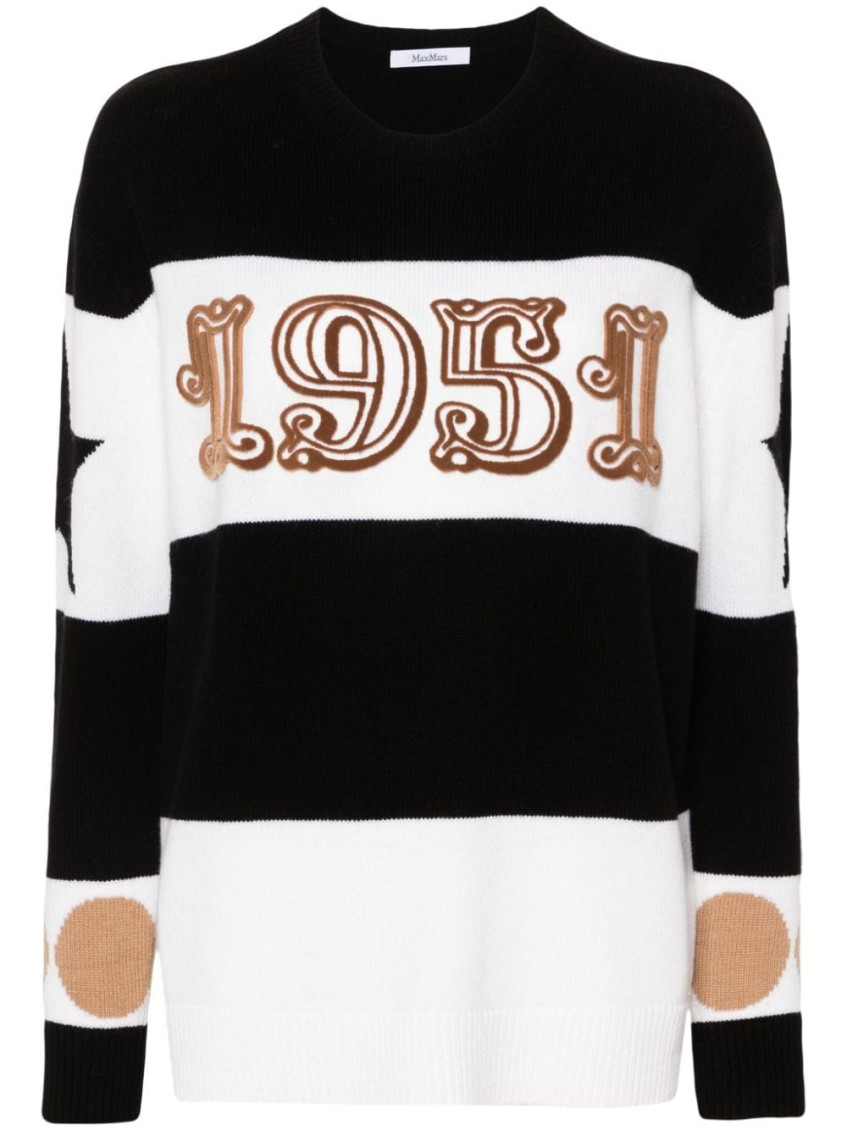 Max Mara Dirce Wool And Cashmere Sweater In Black