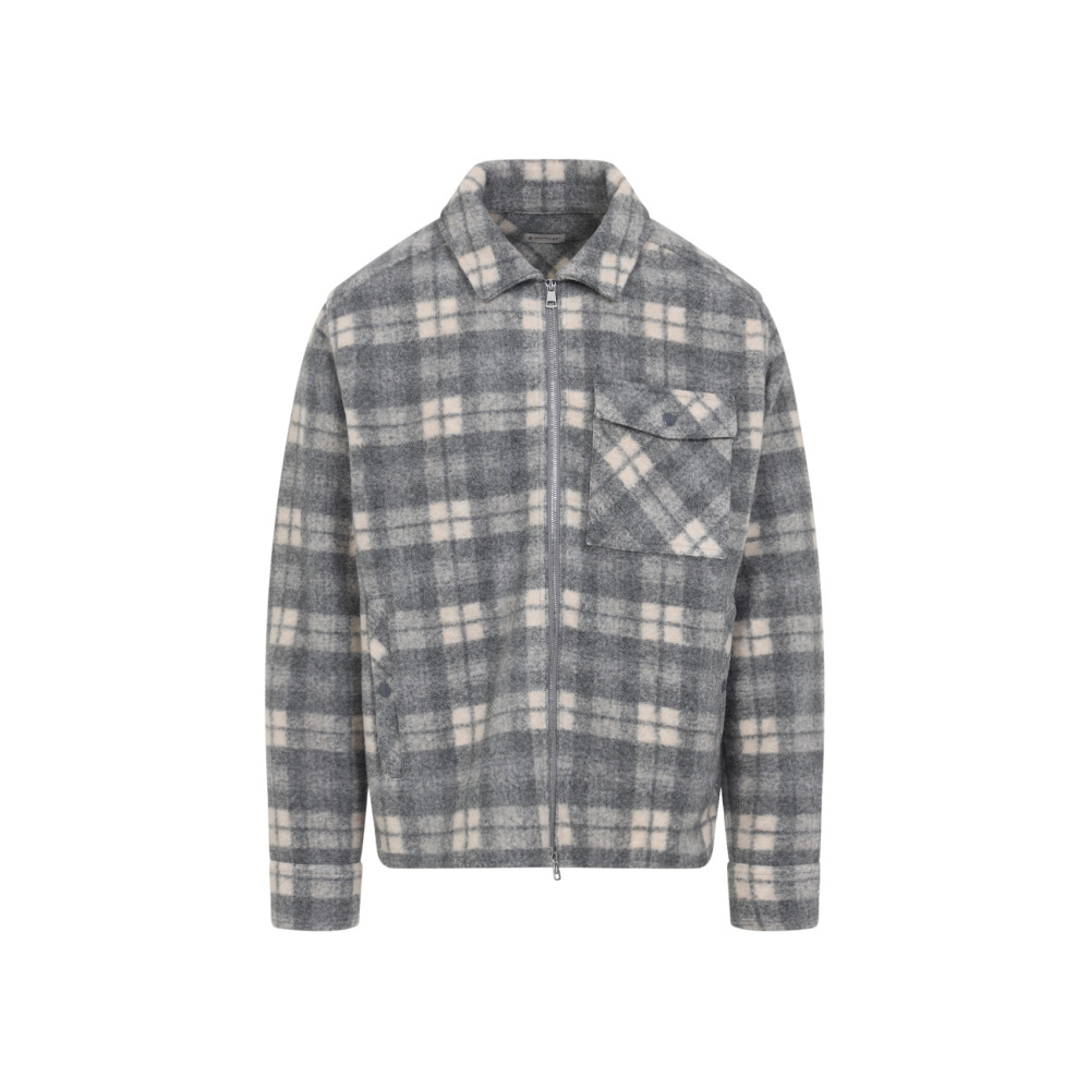 Moncler Graphic Logo Long Sleeve Cotton T-shirt In Gray