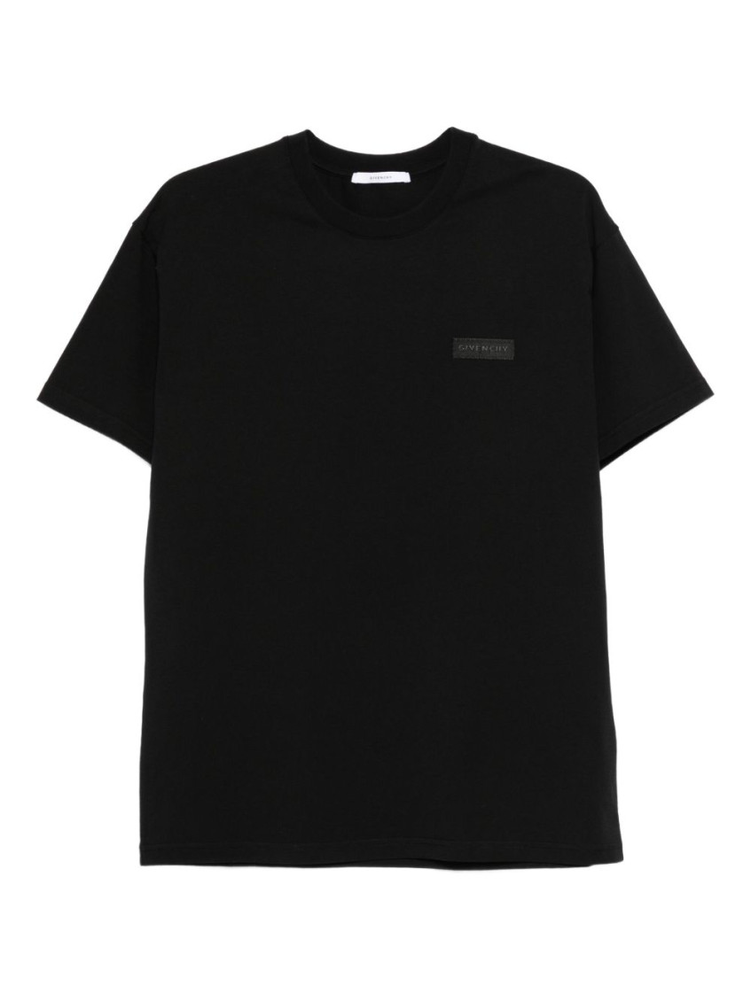 Givenchy Cotton T-shirt With Stamp Print Clothing In Black