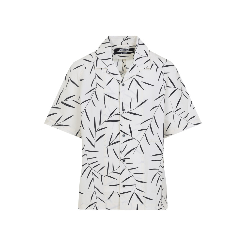 Jacquemus Off-white Printed Shirt In White