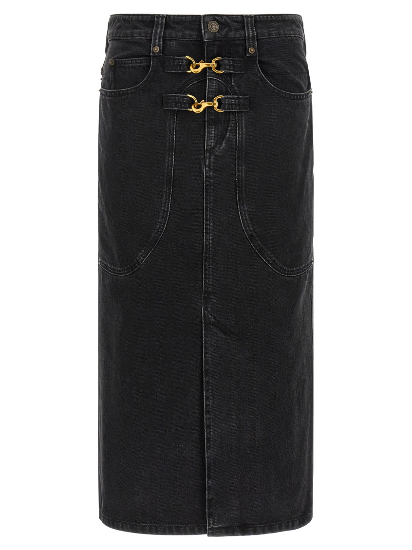 Isabel Marant Black Pavina Skirt In Black