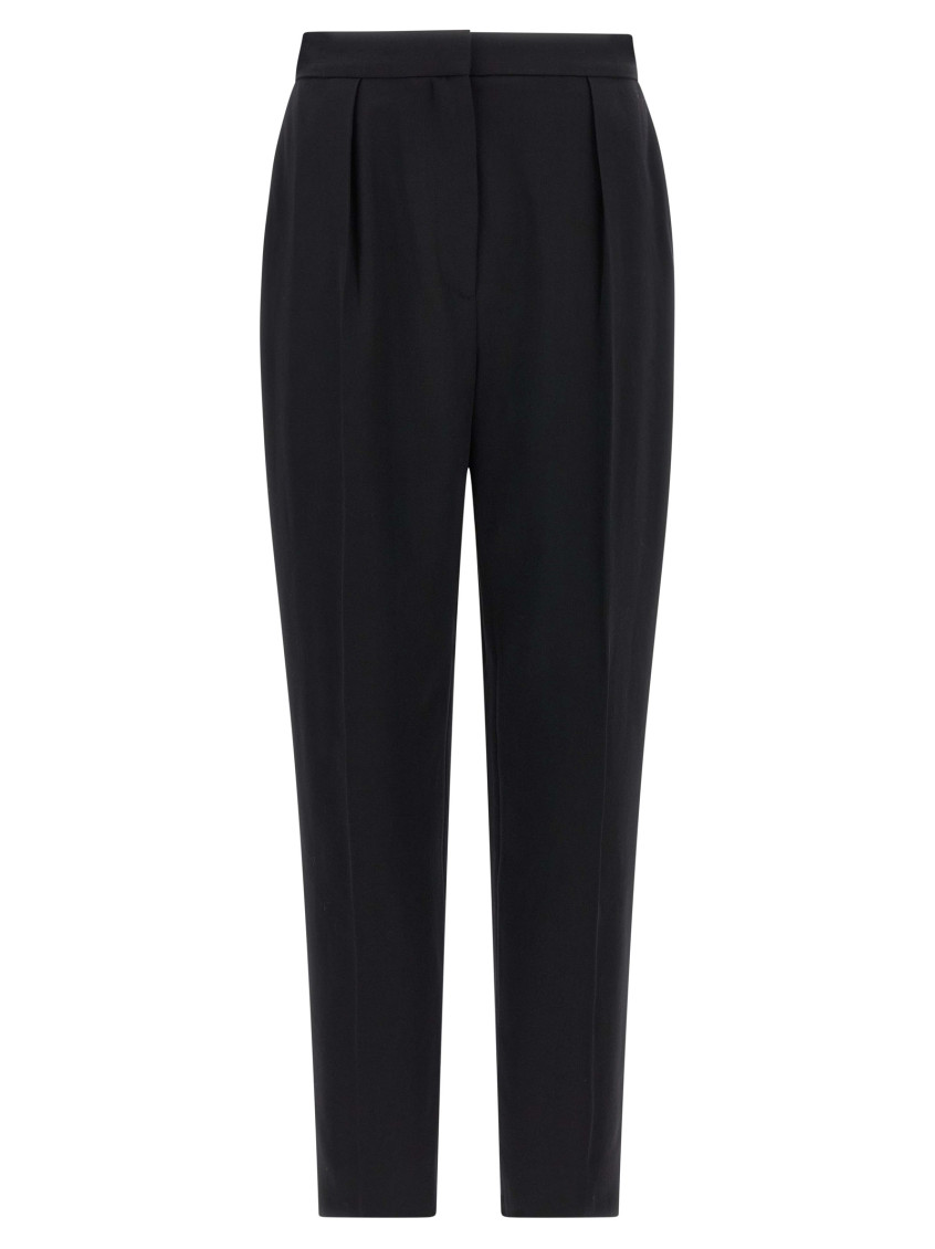 Balmain Tailored Pants Pleated Sash Detail In Black