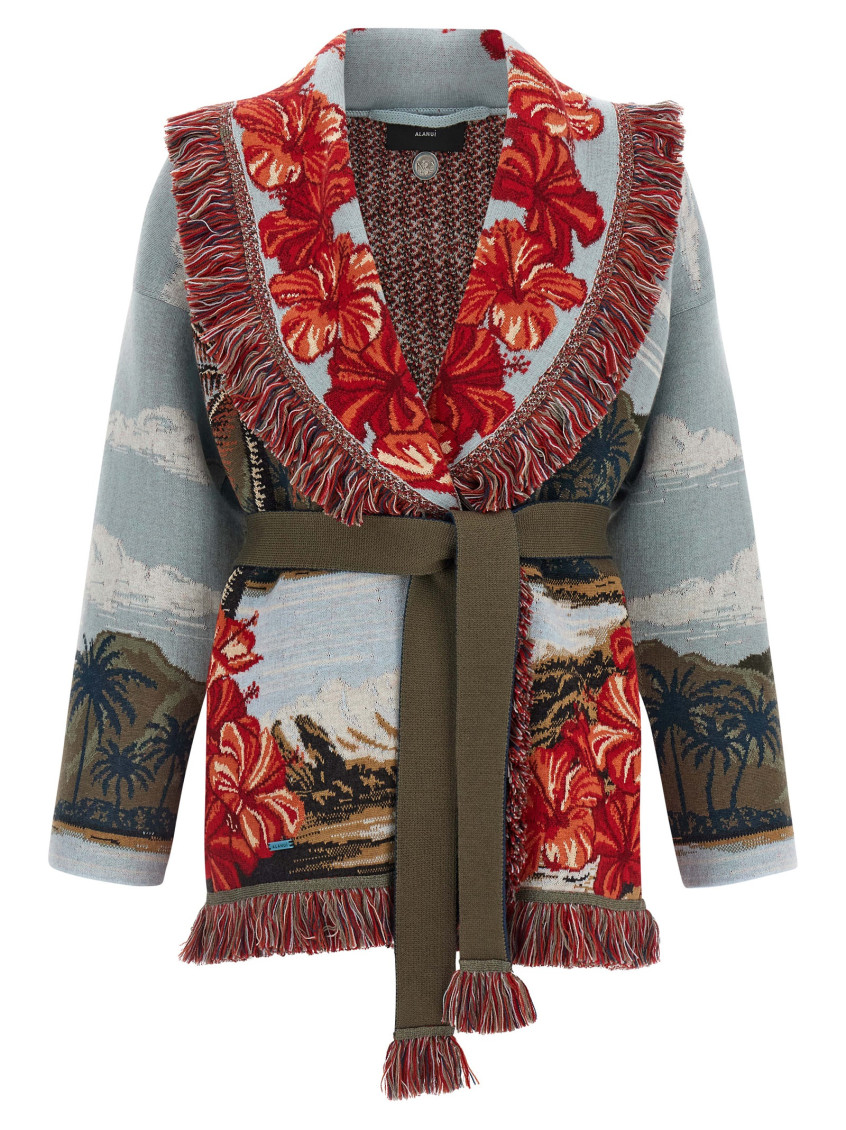 Alanui Multicolor Hidden Bay Cardigan In Multi