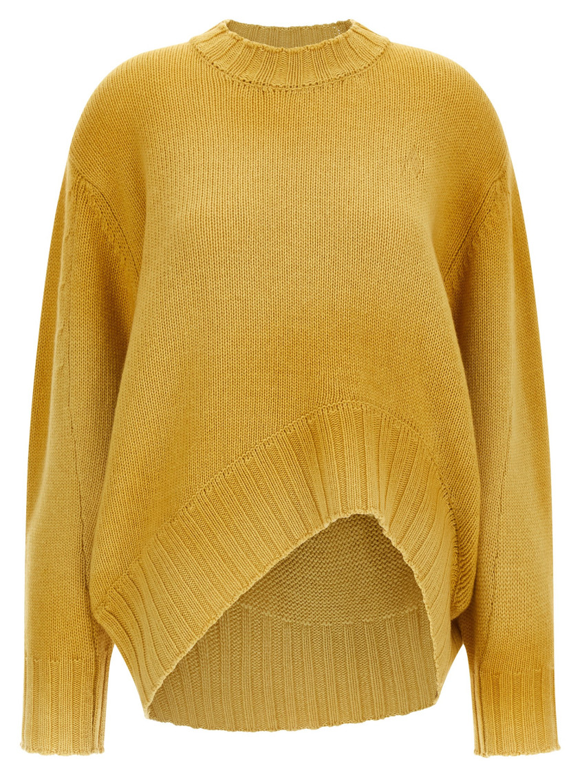 Attico Logo Embroidery Sweater Sweaters And Cardigans Yellow In Yellow