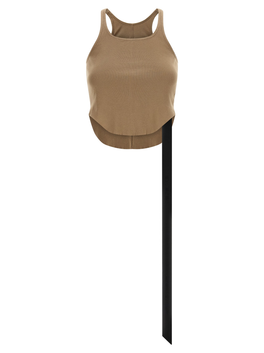Rick Owens Beige Basic Tank Top In Neutral