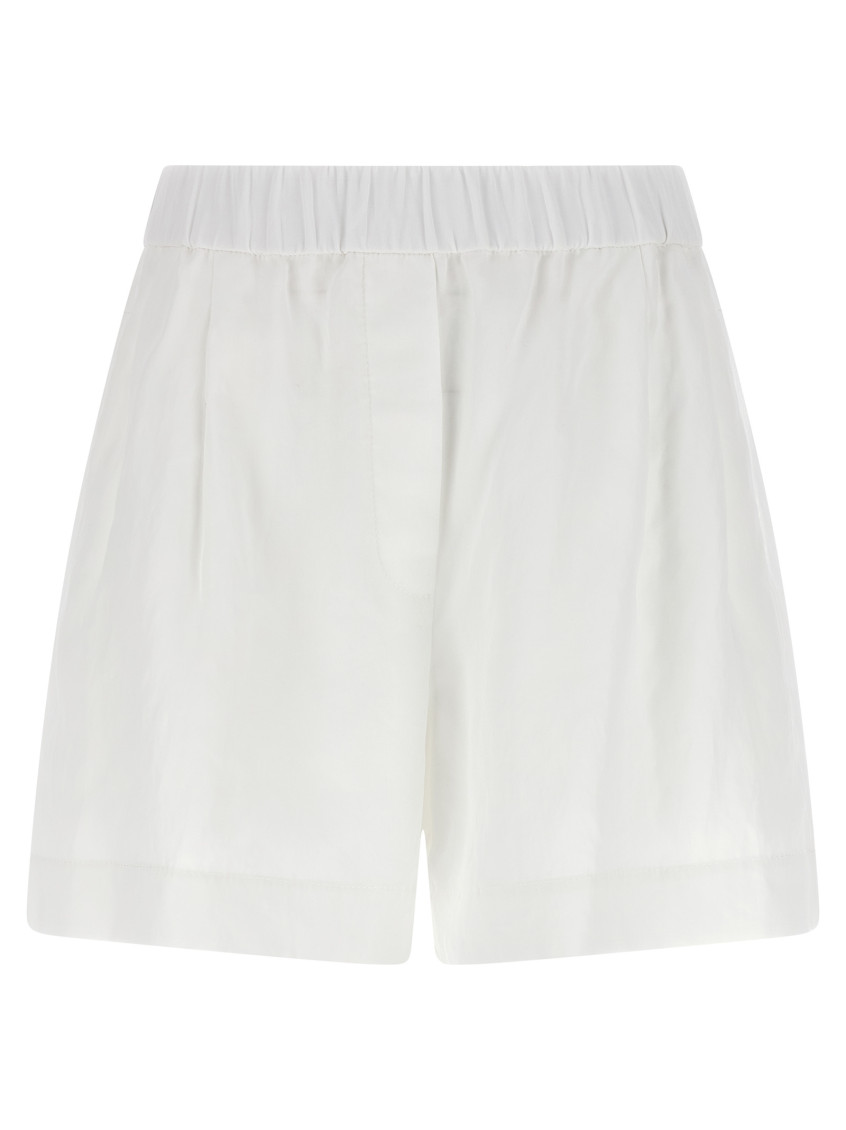 Brunello Cucinelli White Baggy Shorts In White