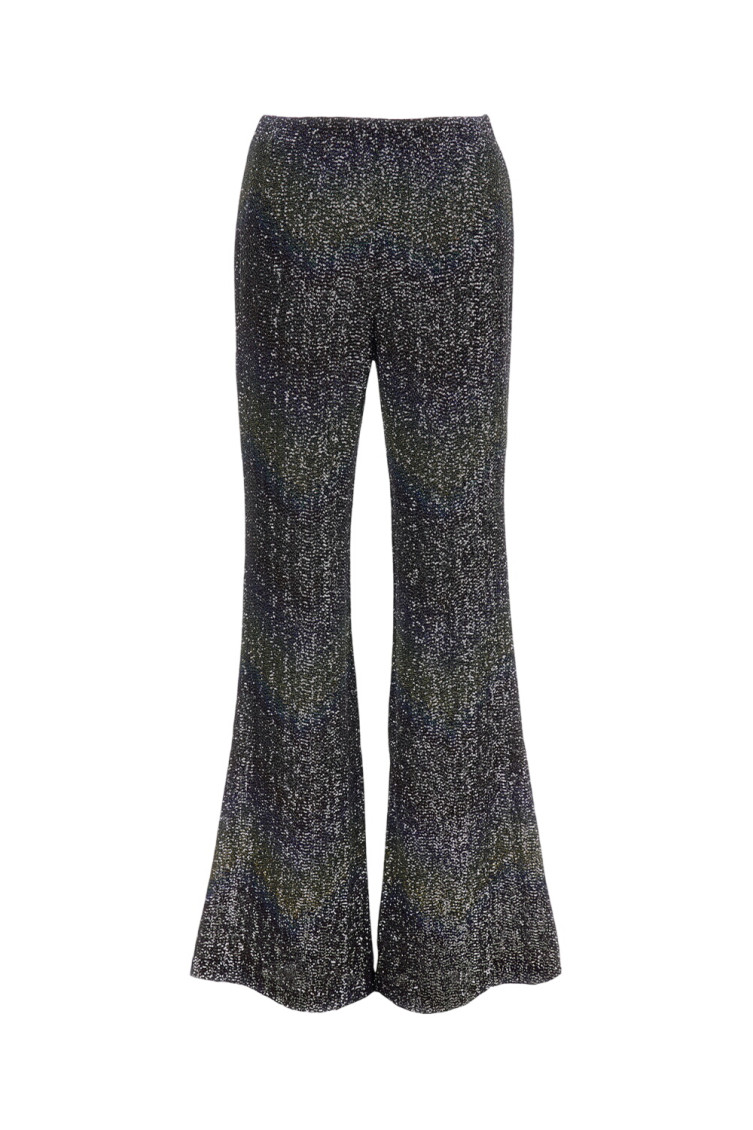 Missoni Black Flared Flat Front Pants