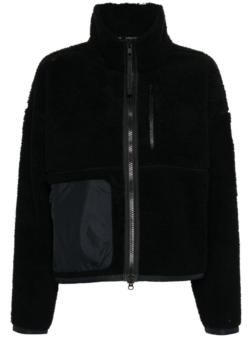 Canada Goose Simcoe Fleece Wool-blend Jacket In Black