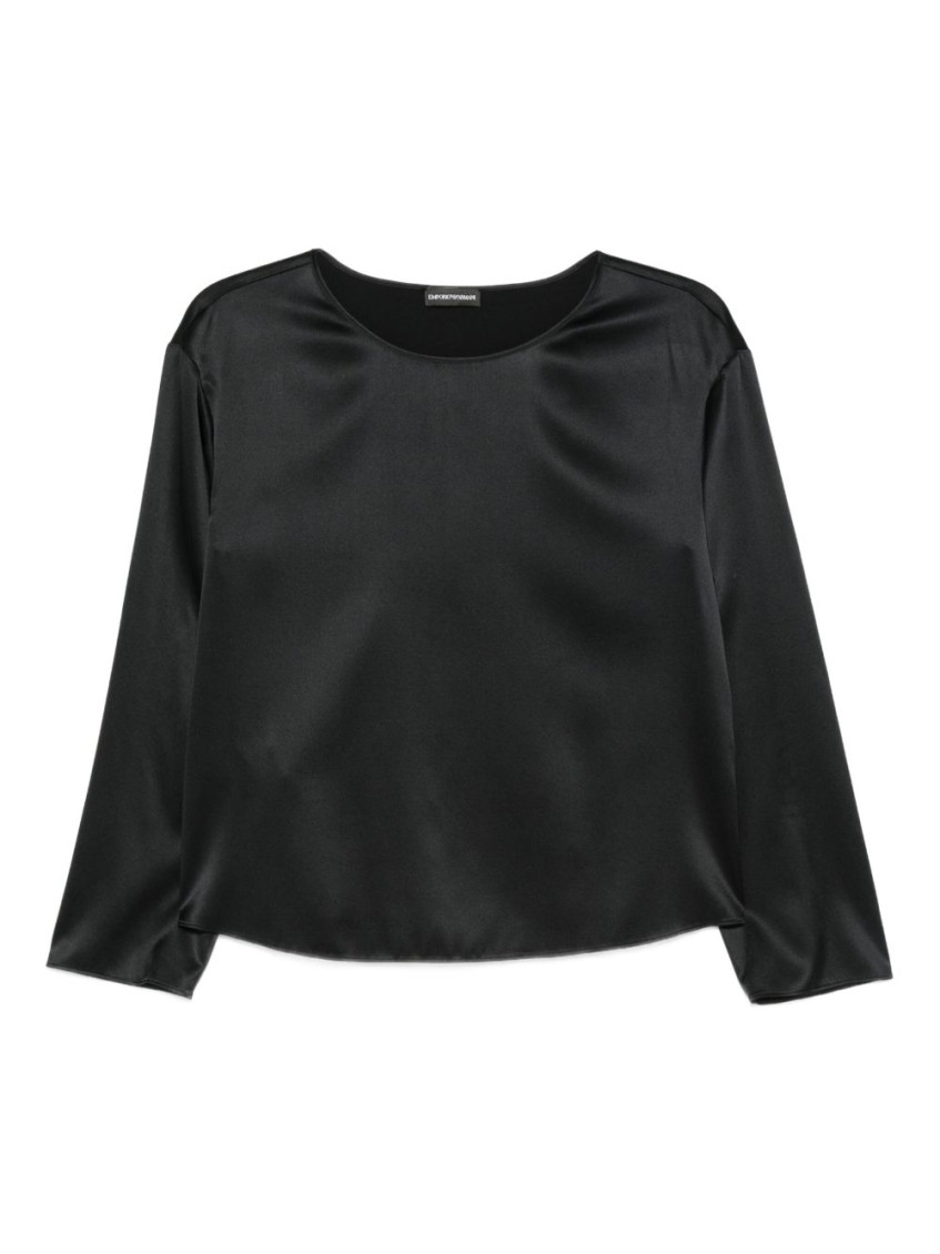 Emporio Armani Top  Woman Color Black In Blue