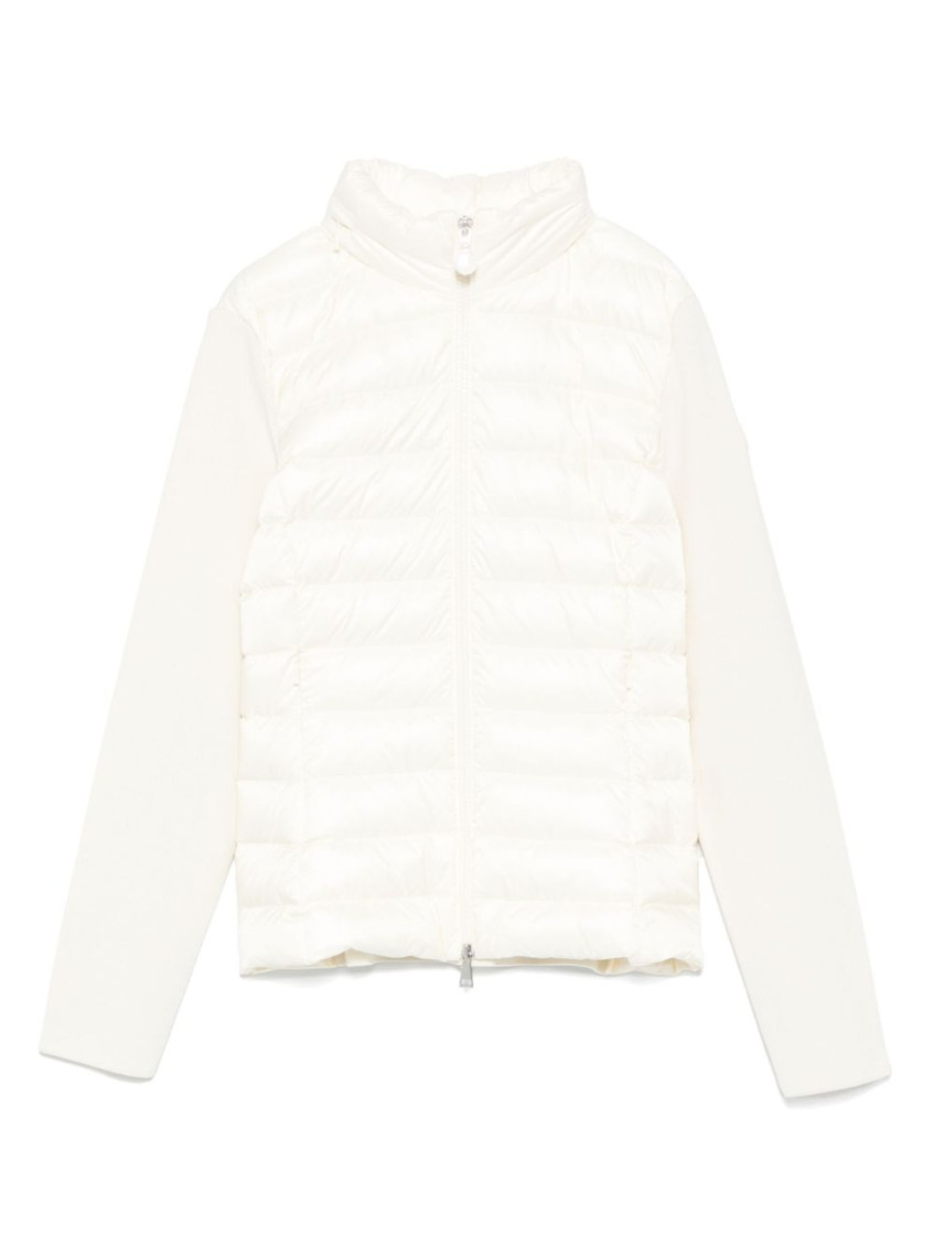 Moncler Padded Cardigan In White
