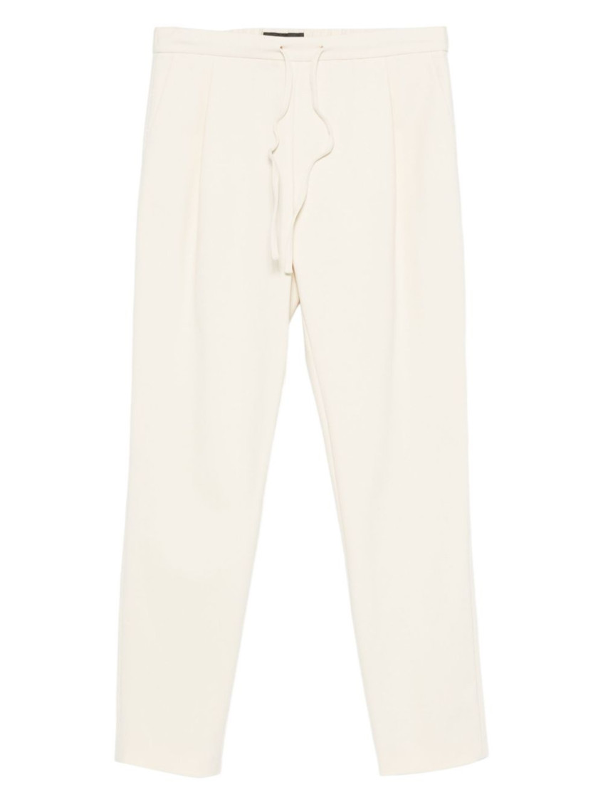 Fabiana Filippi Slim Drawstring Trousers In Neutral