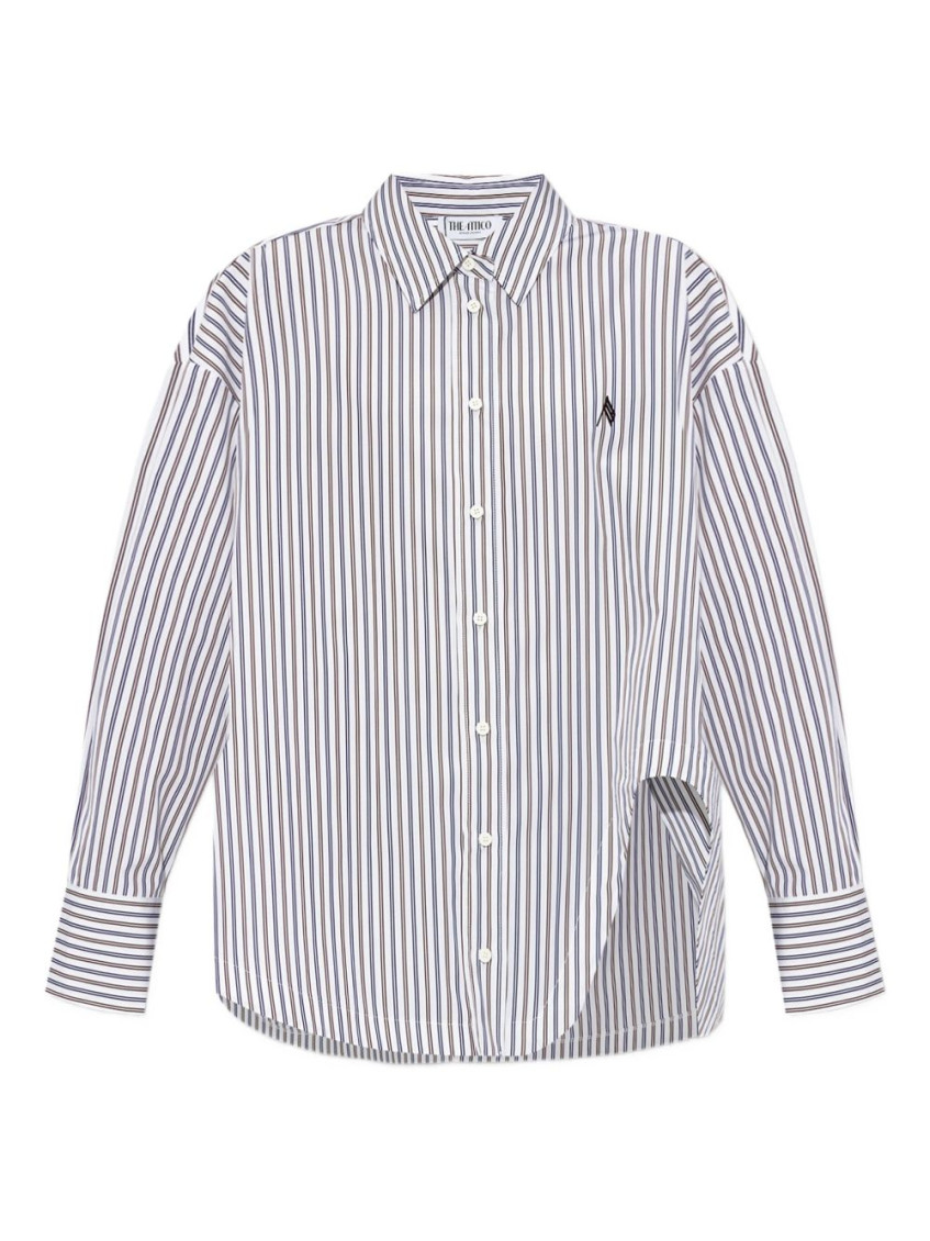 Attico The Shirt With A Striped Pattern In Multi