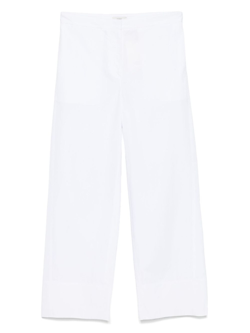 Totême Toteme Women Trousers With Stitching Detail In White