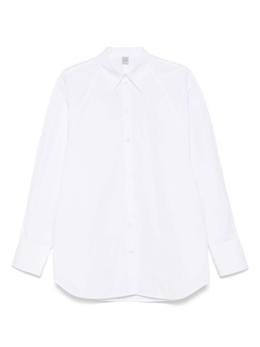 Totême Cotton Shirt In White