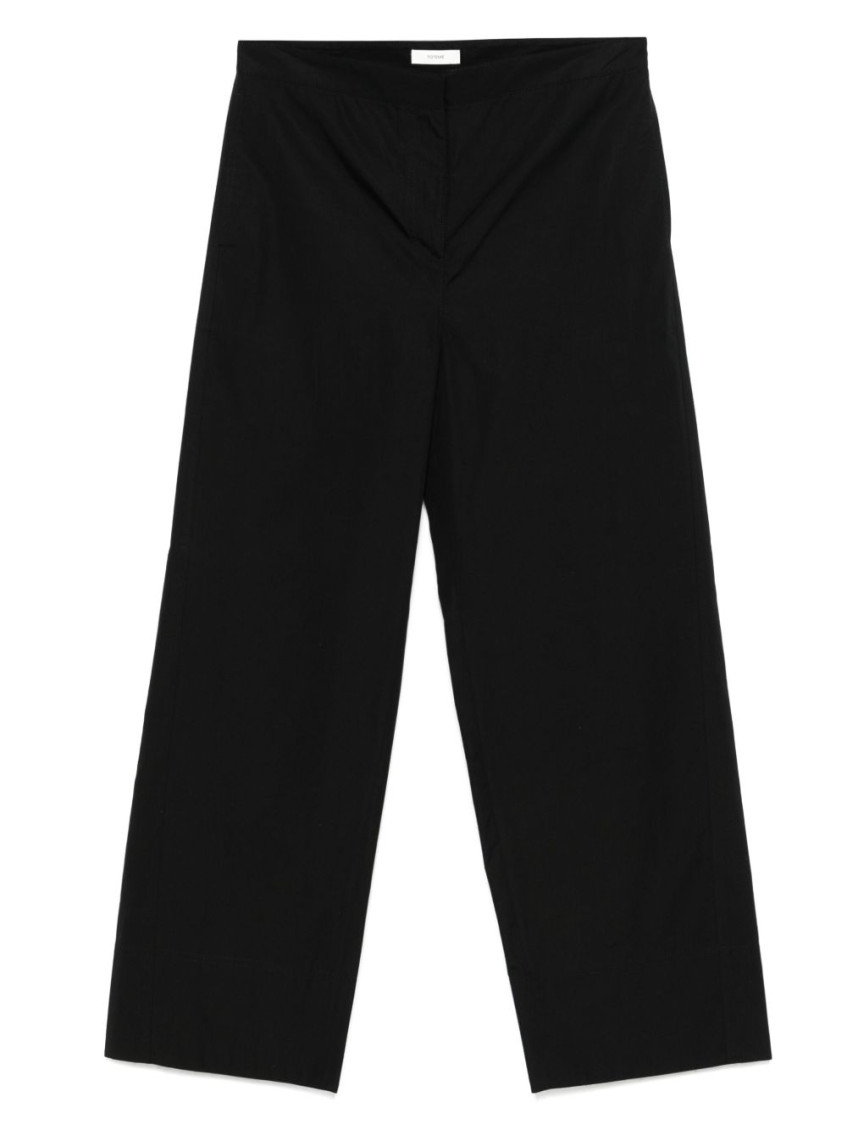 Totême Black Cotton Trousers