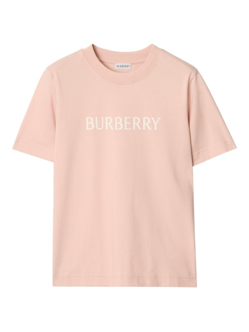 Burberry Pink Logo T-shirt for Women Online India at Darveys.com