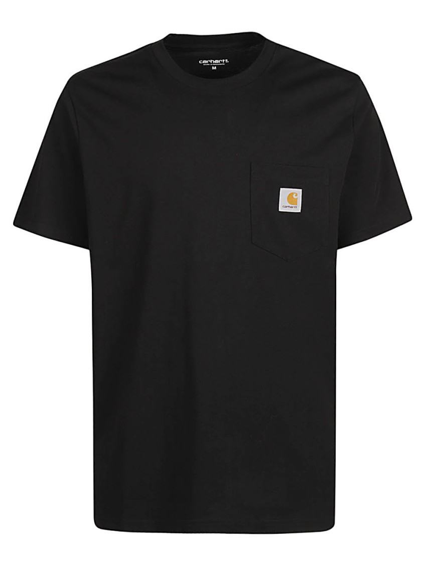 Carhartt Man T-shirt Midnight Blue Size Xl Cotton In Black