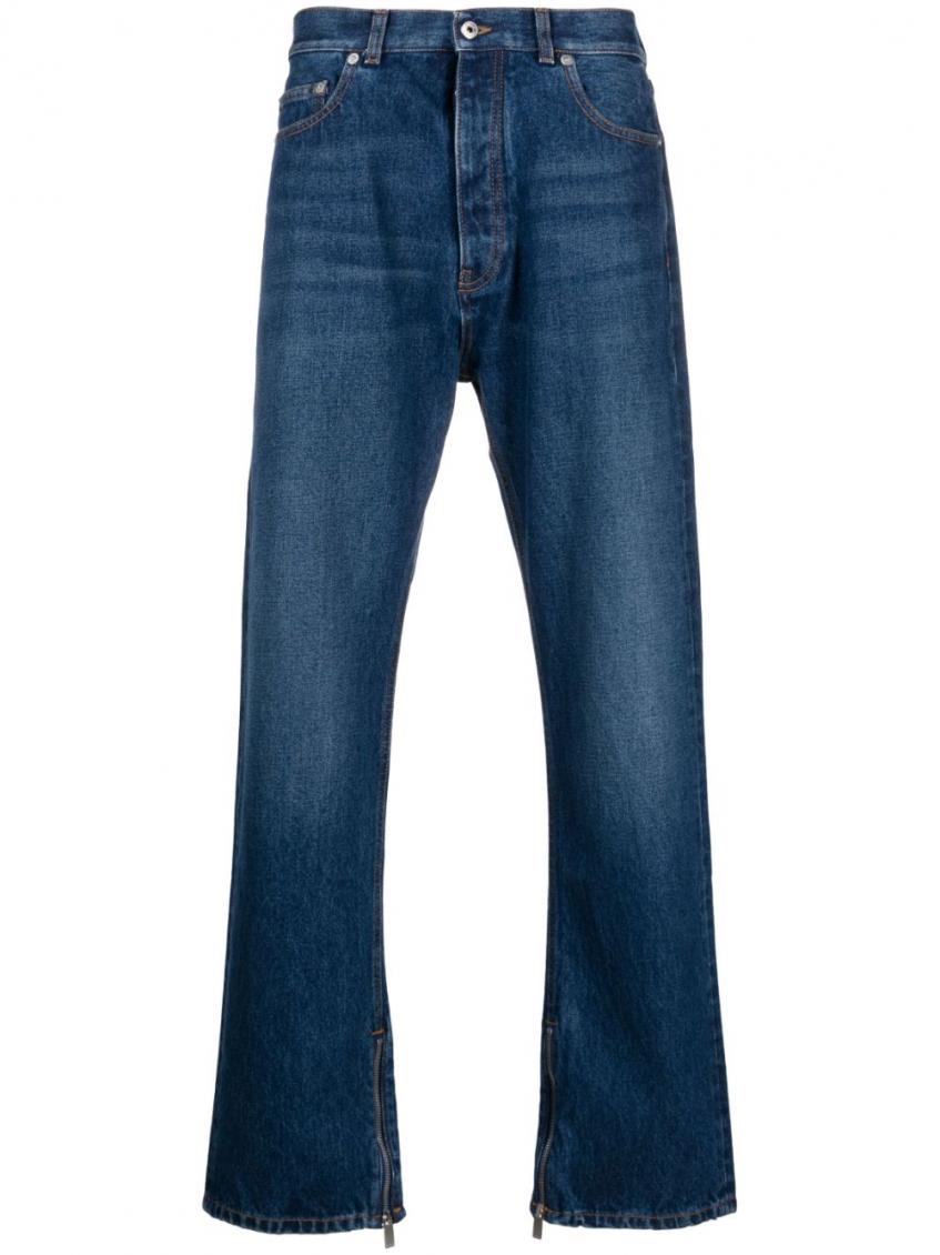 Off-white Dark Blue Dark Blue Skate Denim Jeans In Dark Blue