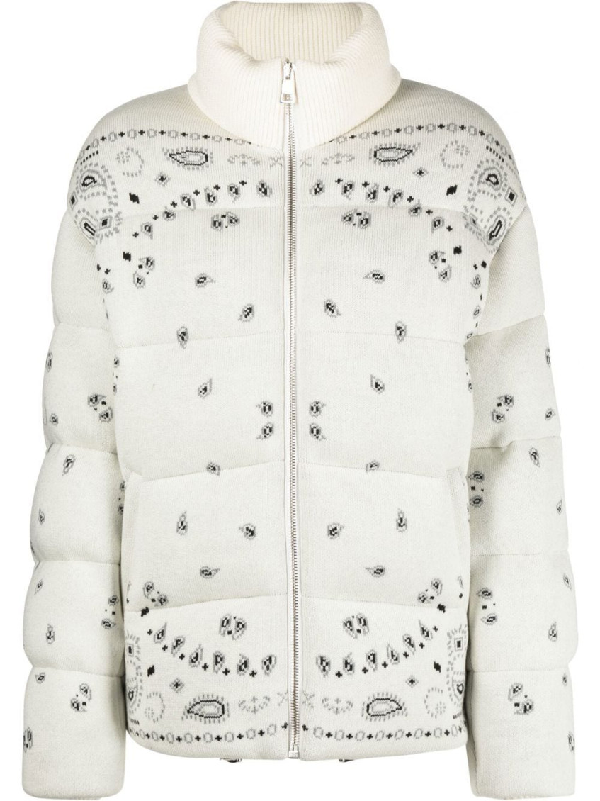 Alanui Paisley-print Padded Jacket In White