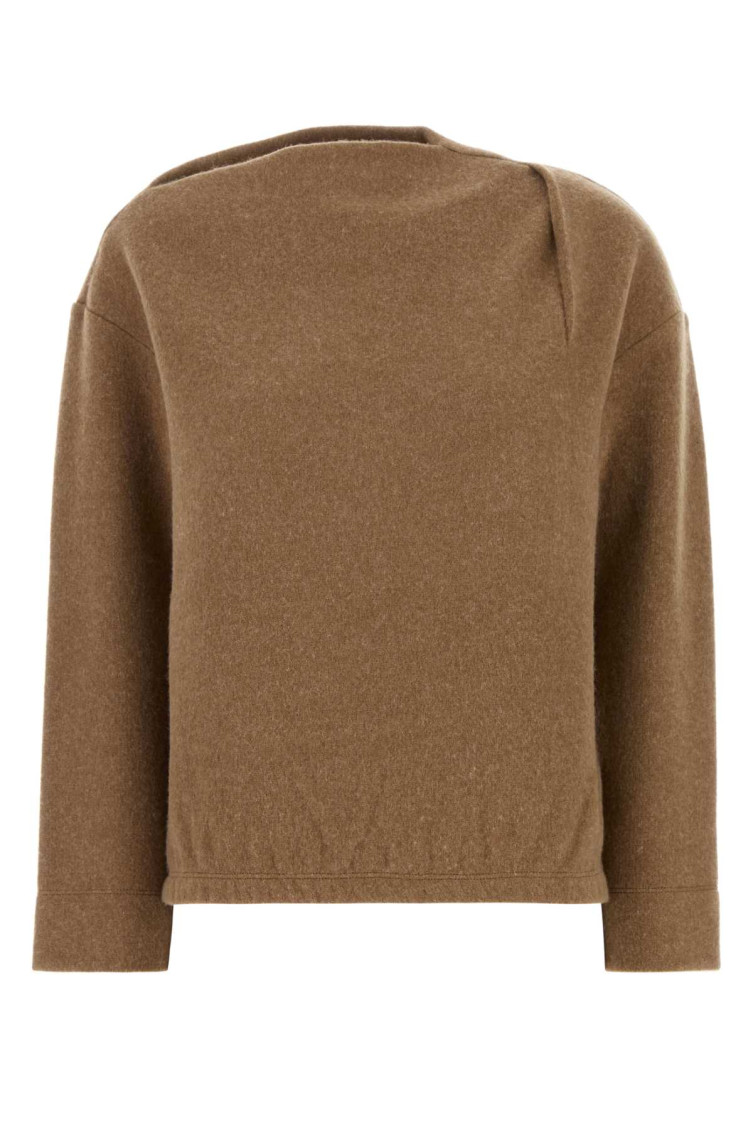 MAX MARA BROWN BISCUIT OXA SWEATSHIRT