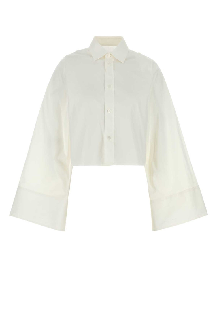Mm6 Maison Margiela White Cotton Shirt In White