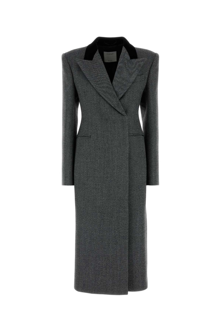 Sportmax Embroidered Wool Liuto2 Coat In Multicolor