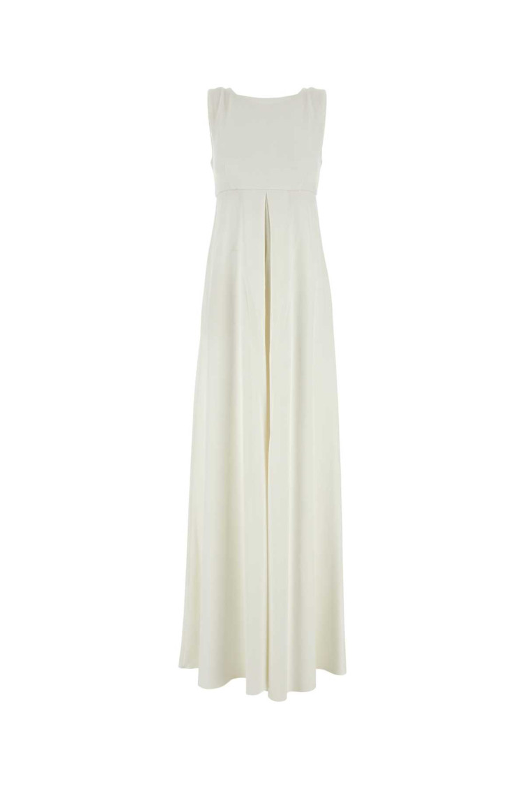 Max Mara White Cady Eschilo Jumpsuit In White