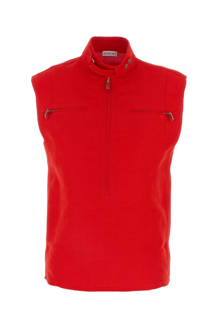 Burberry Women's Canvas Vest In Red