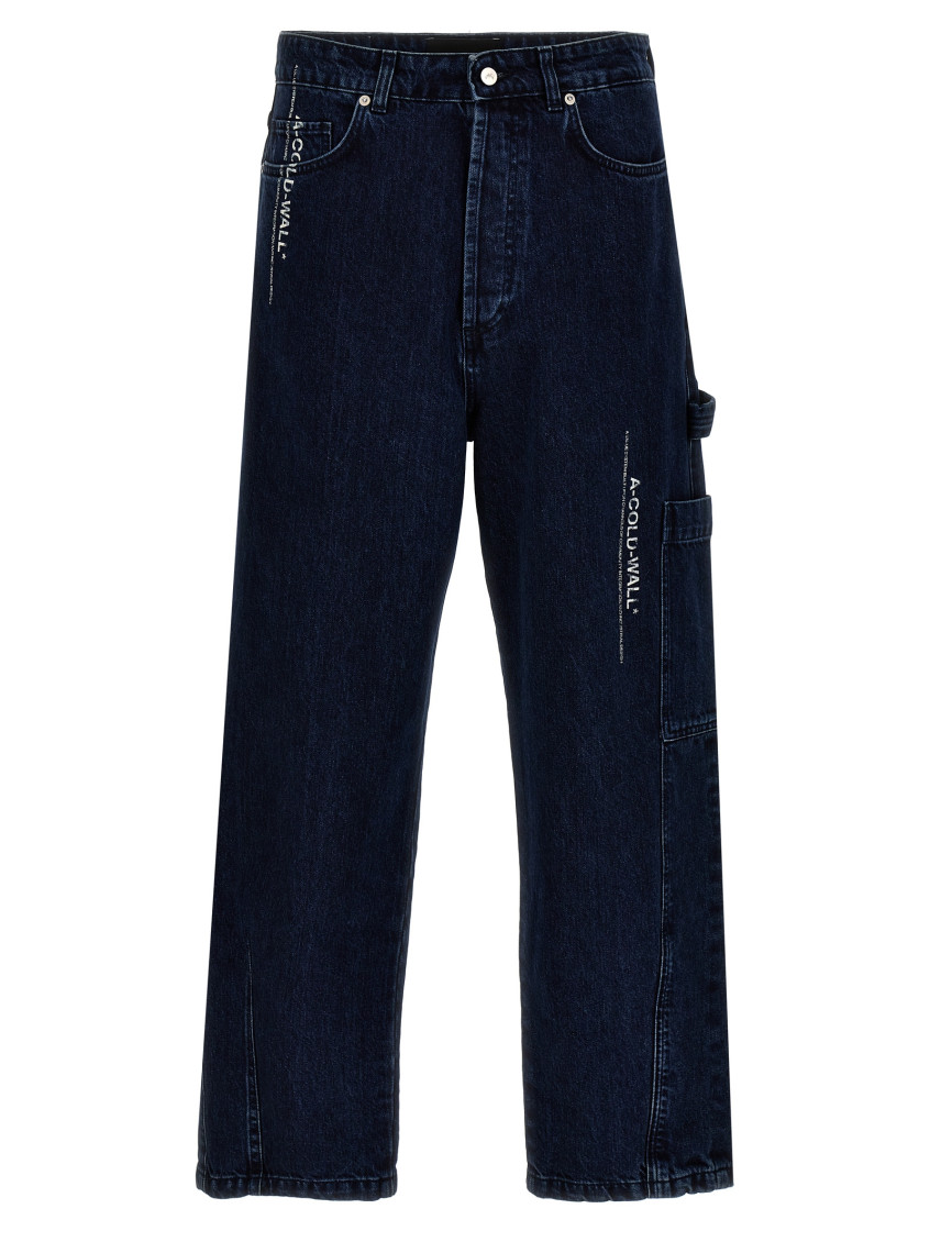 A-cold-wall* Discourse Jeans Blue In Blue