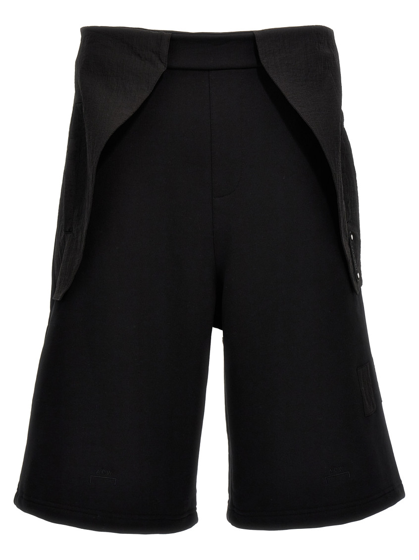 A-cold-wall* A Cold Wall* 'overlay Cargo' Bermuda Shorts In Black