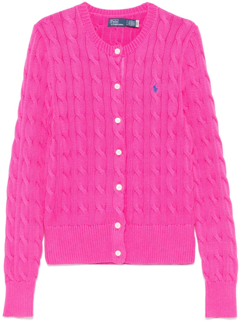 Ralph Lauren Pink Polo Pony-embroidered Cardigan In Light Pink
