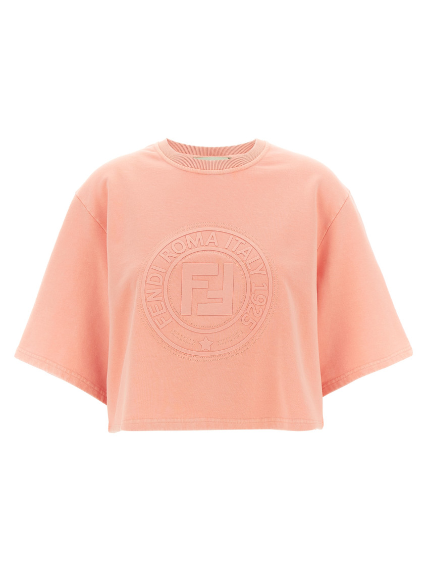 Fendi Roma T-shirt In Pink