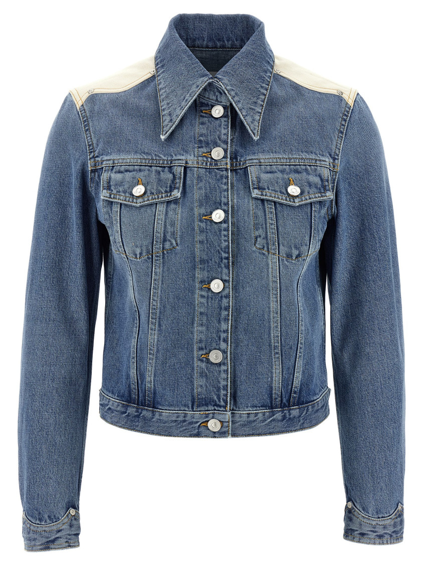 Givenchy Jacket In Denim With Yoke In Blue