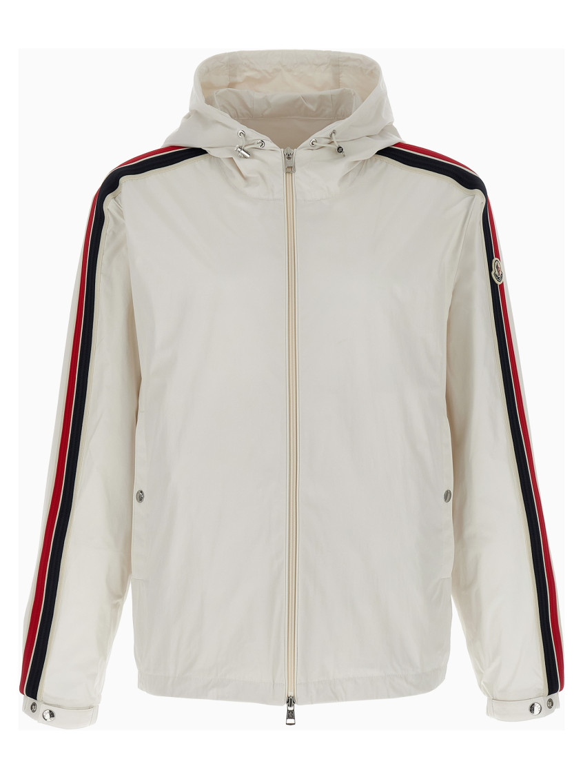 Moncler 'olan' Hooded Jacket In Neutral
