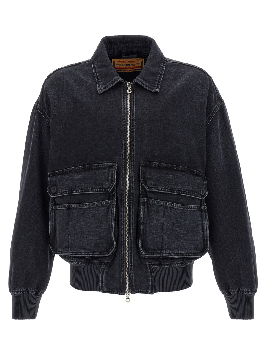 Diesel Jacket In Batavia-weave Denim