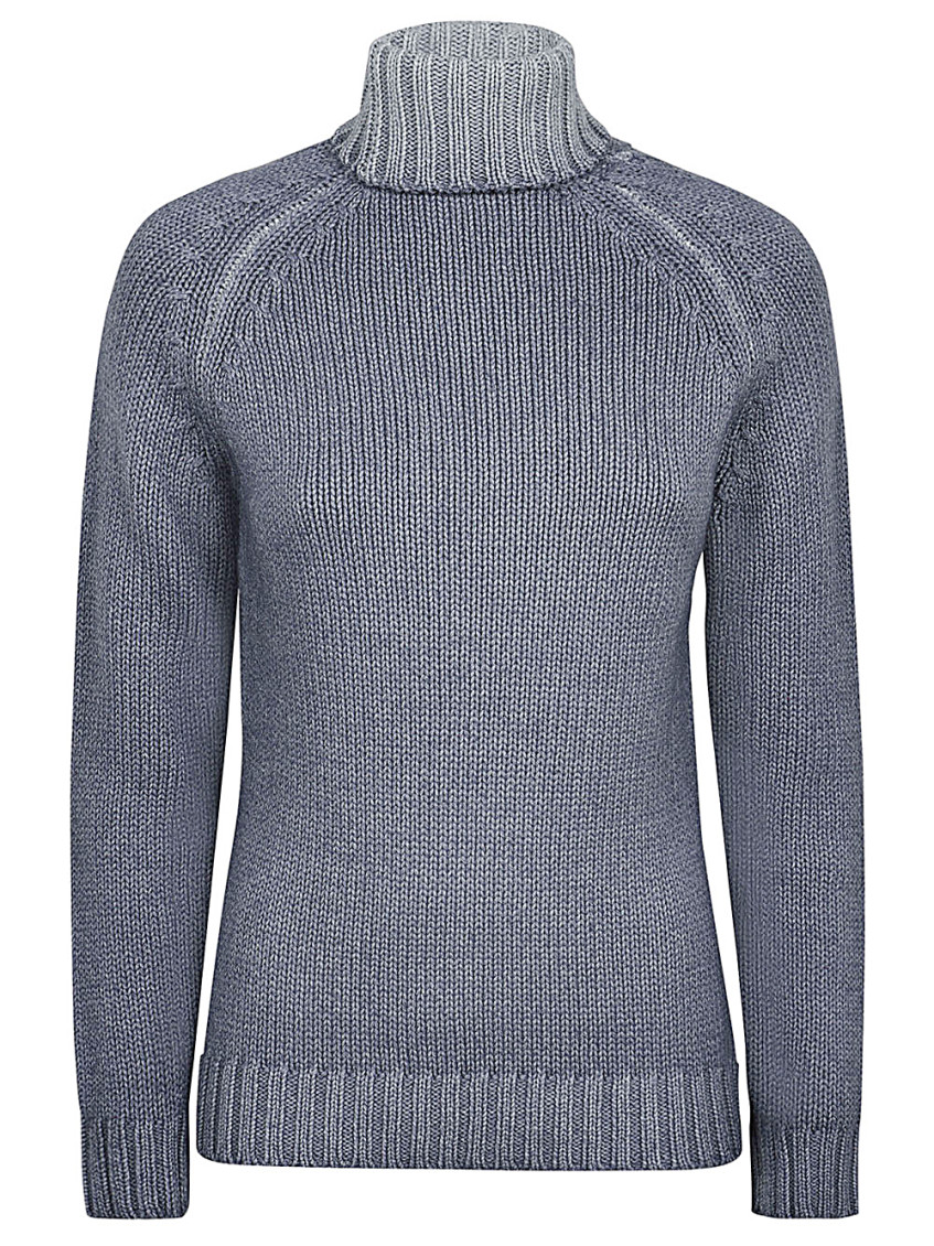 Baserange Grey Turtleneck Pullover
