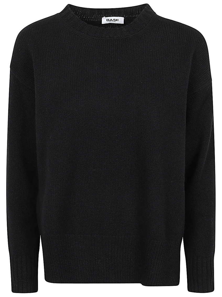 Baserange Black Crewneck Pullover