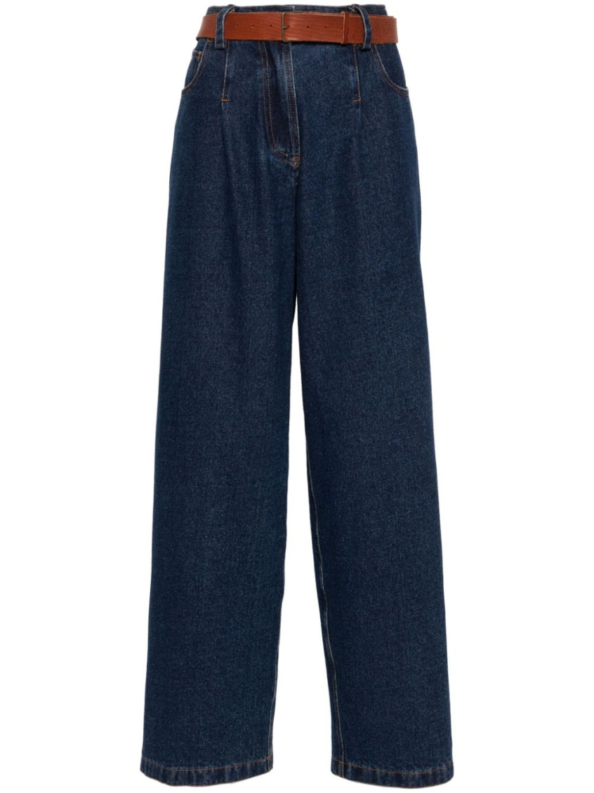 Forte Forte Wide Leg Denim Jeans