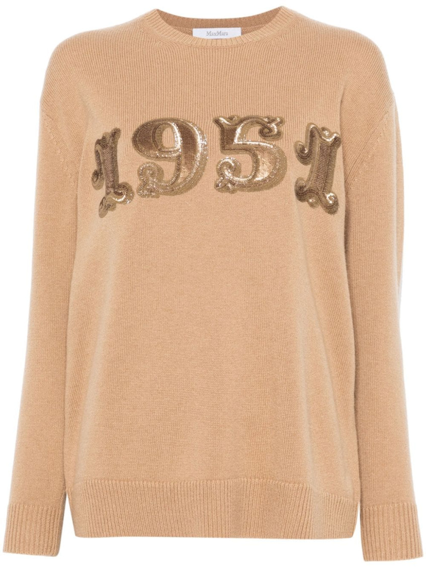 Max Mara Maxmara Women 1951 Sequin Embroidery Pullover