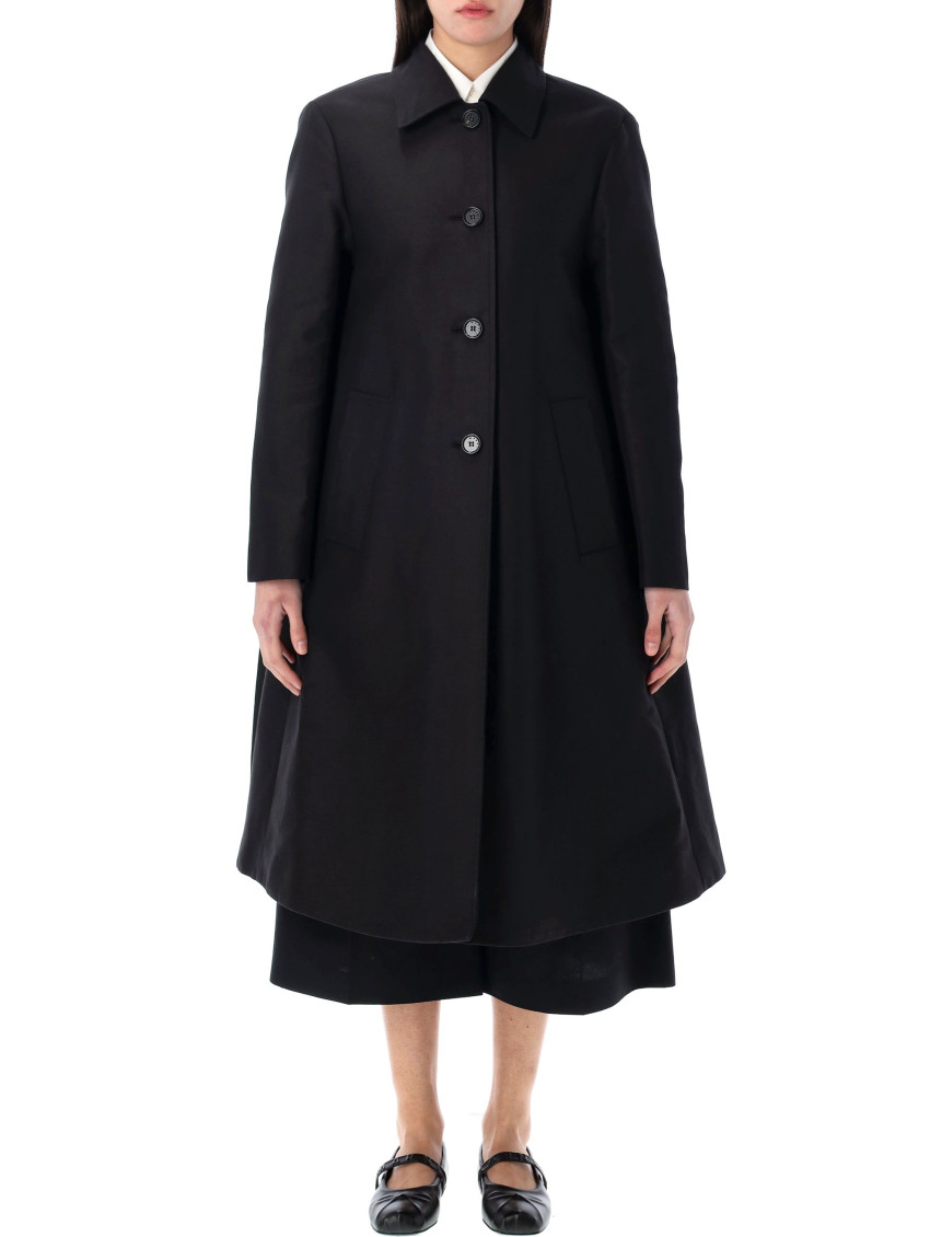 Marni Black Single-breasted Coats In Black
