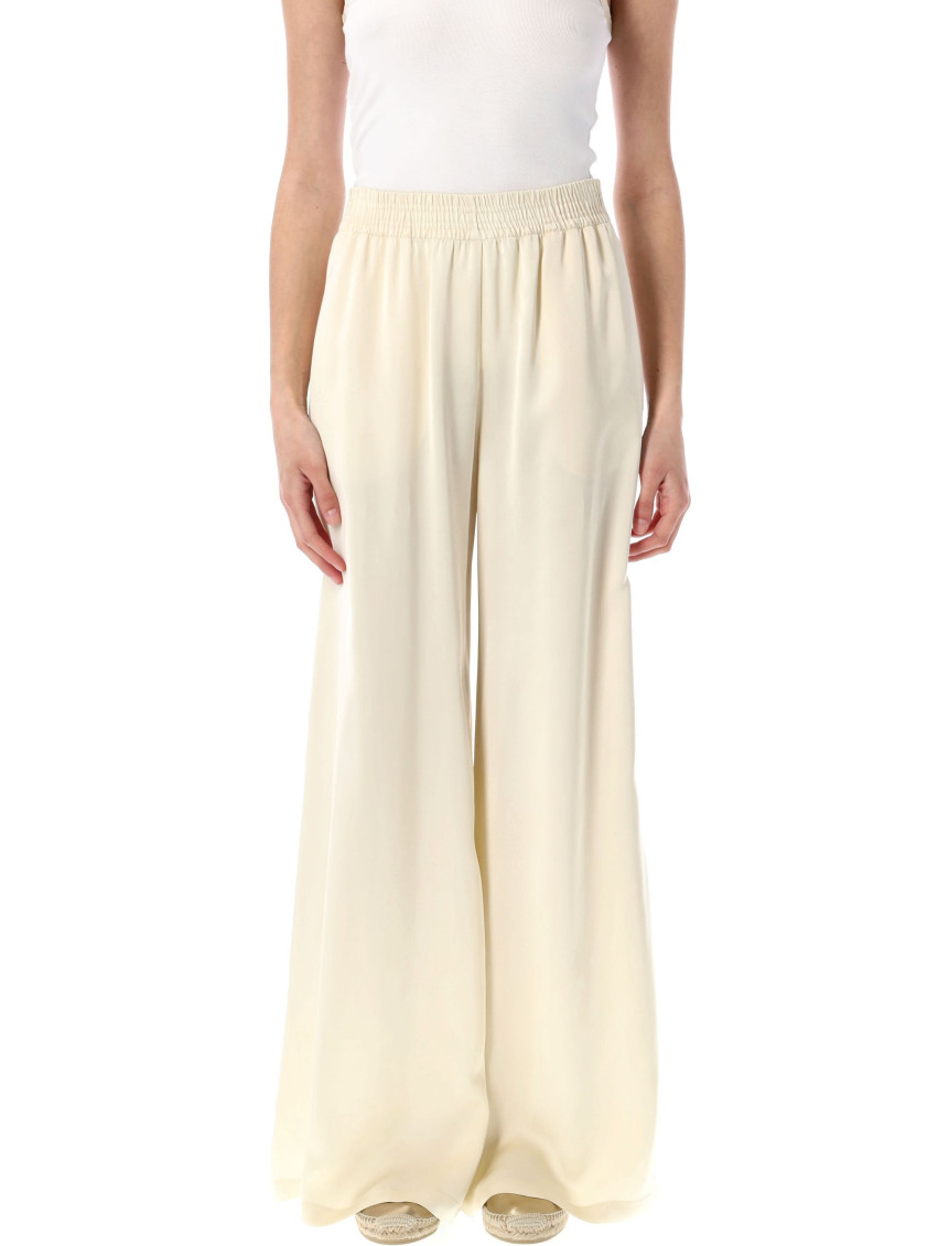 Shop Fabiana Filippi Natural Amelia Viscose Trousers
