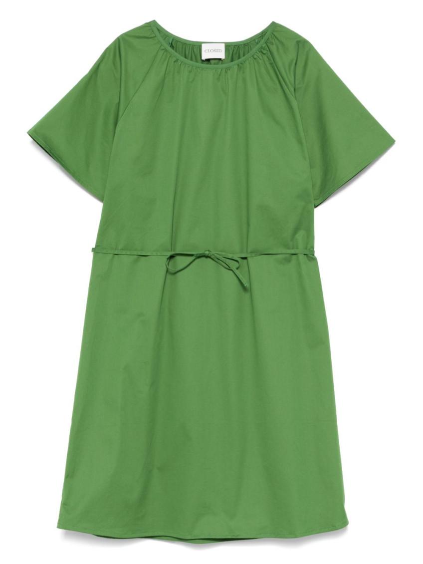 CLOSED GREEN COTTON SHORT DRESS