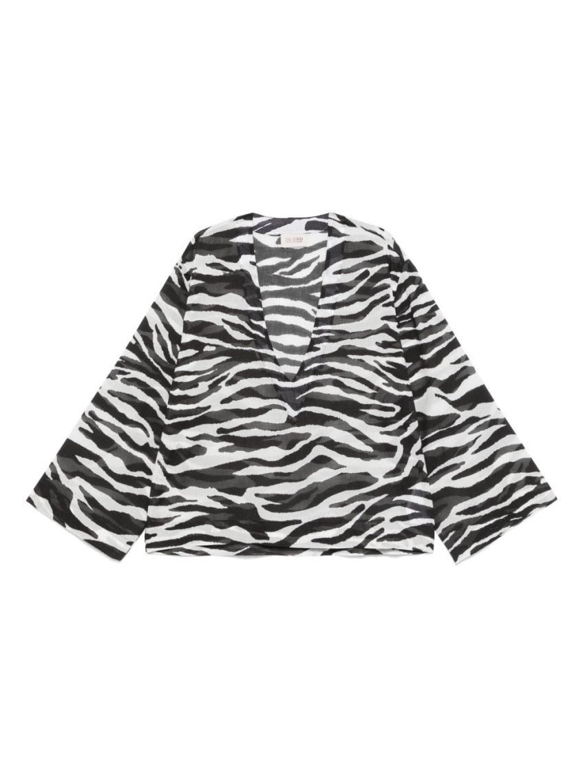 Shop Attico Blackwhite V-neck Top