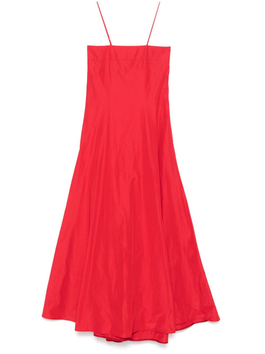 Shop Forte Forte Red Taffetas Long Dress