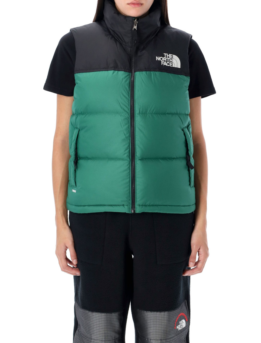 THE NORTH FACE GREEN RETRO NUPTSE GILET 