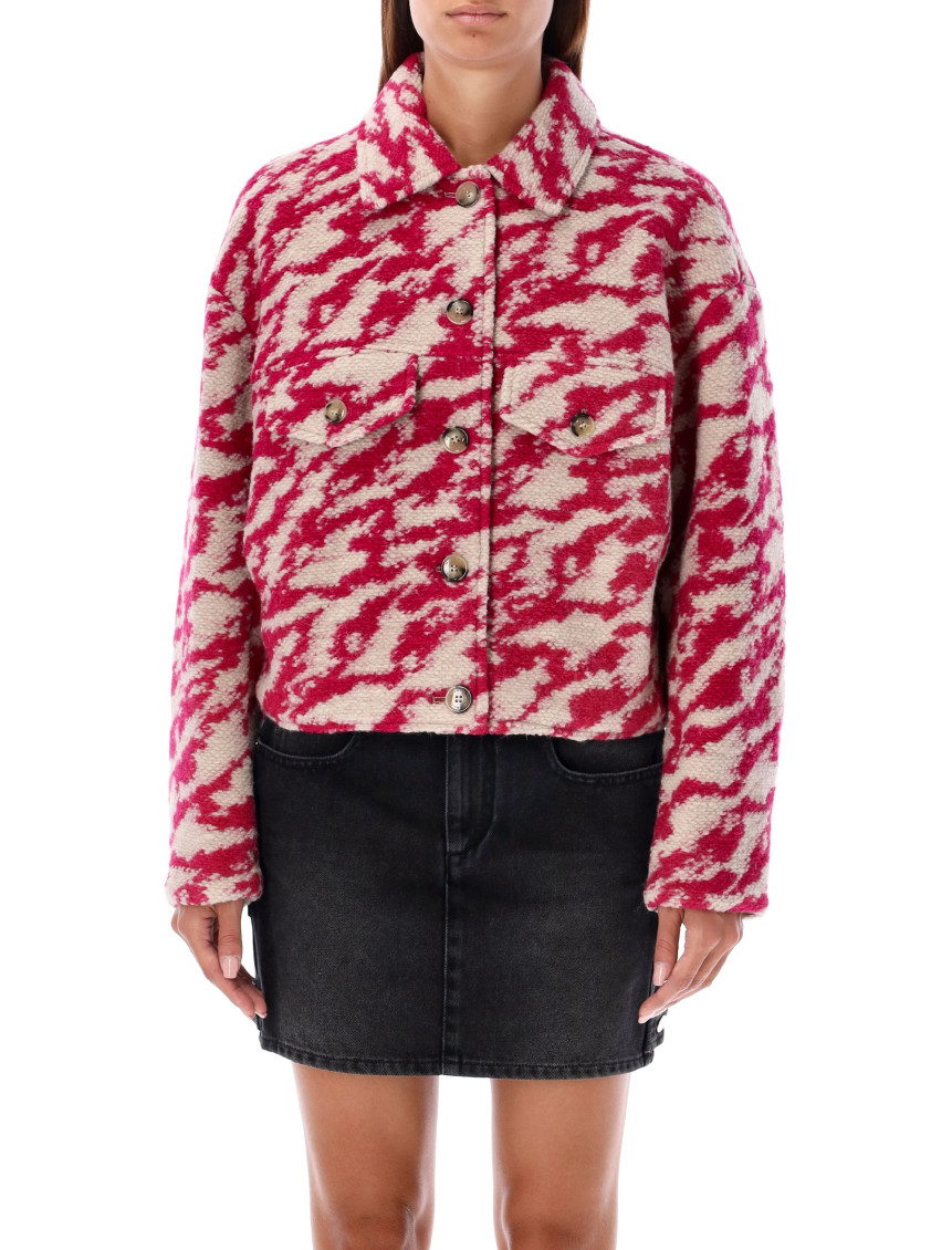 Isabel Marant Étoile Cropped Jacket Patterned Chest Pockets