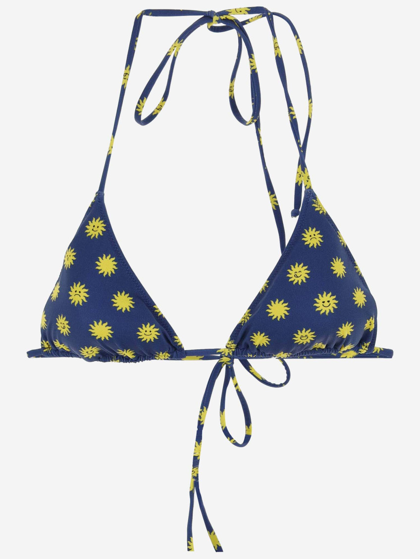 Mc2 Saint Barth Blue Printed Bikini